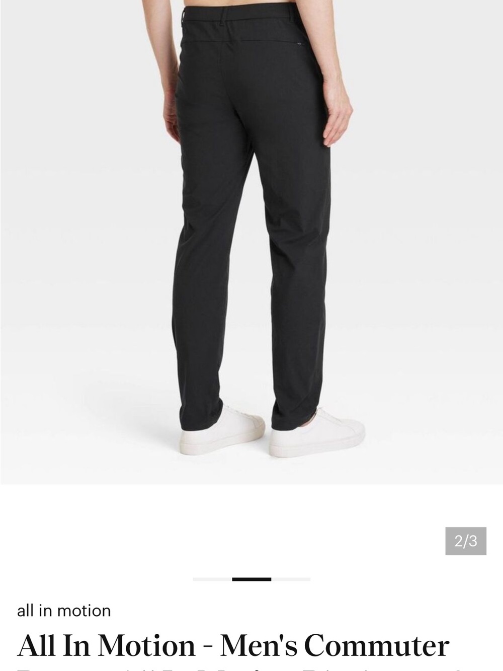 all in motion Black Men's Chino Pants